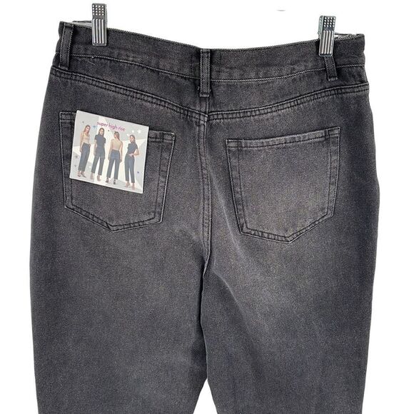 Simple Society distressed super high rise button fly raw hem jeans NEW NWT 3 26 - Picture 13 of 14